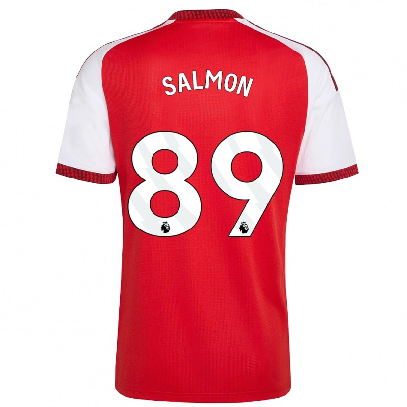 Danxen Dames Marli Salmon #89 Rood Wit Zwart Thuisshirt Thuistenue 2026/27 T-Shirt België