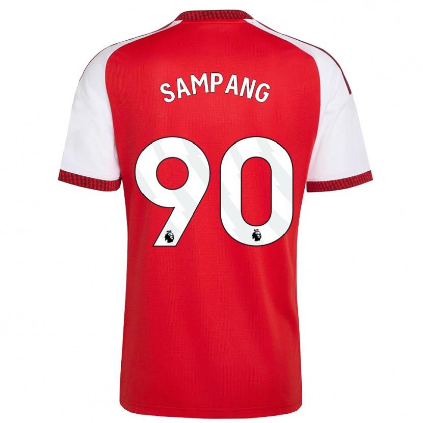 Danxen Dames Saurap Sampang #90 Rood Wit Zwart Thuisshirt Thuistenue 2026/27 T-Shirt België
