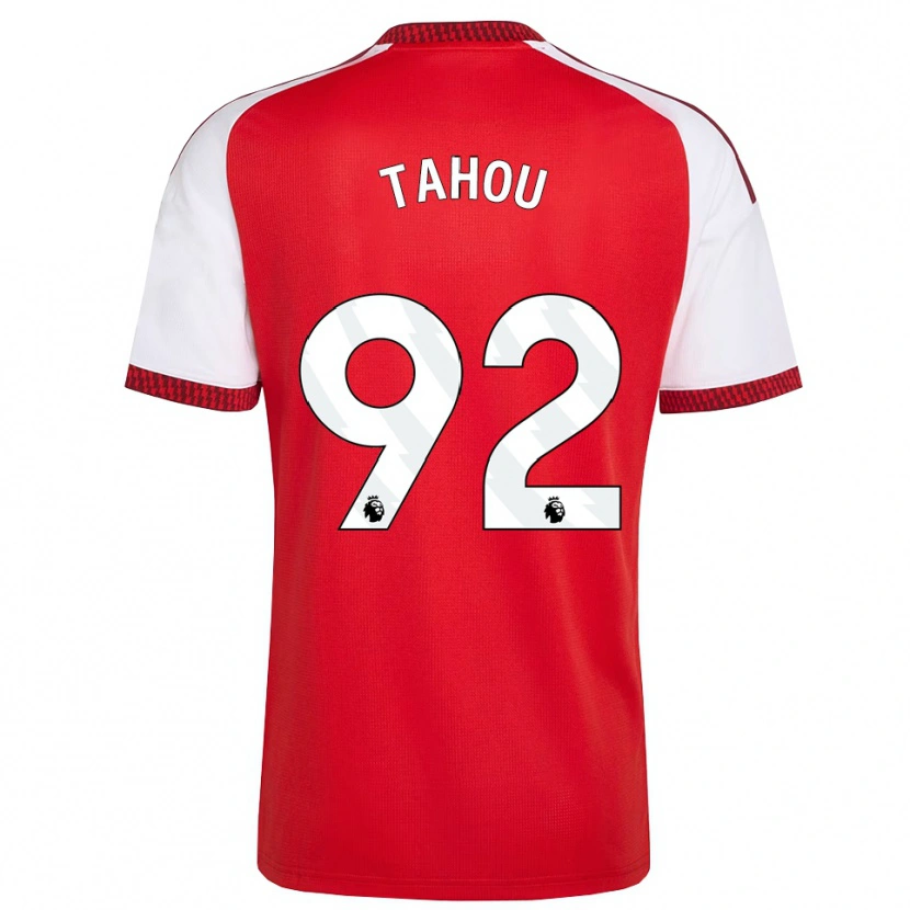 Danxen Dames Joshua Tahou #92 Rood Wit Zwart Thuisshirt Thuistenue 2026/27 T-Shirt België