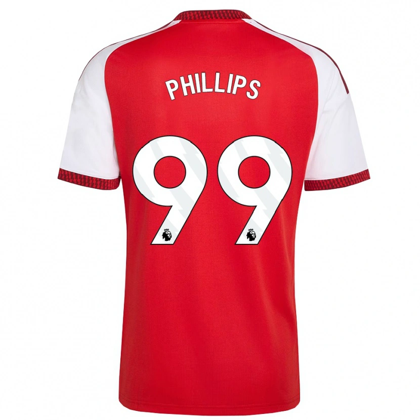 Danxen Dames Charlie Phillips #99 Rood Wit Zwart Thuisshirt Thuistenue 2026/27 T-Shirt België