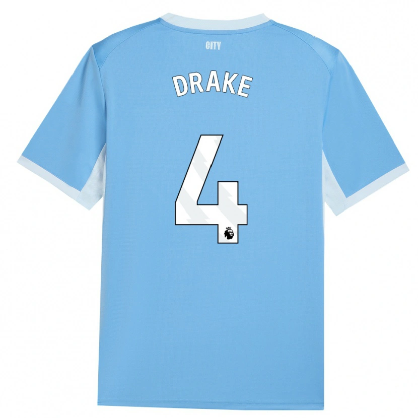Danxen Dames Leke Drake #4 Licht Hemelsblauw Wit Thuisshirt Thuistenue 2026/27 T-Shirt België