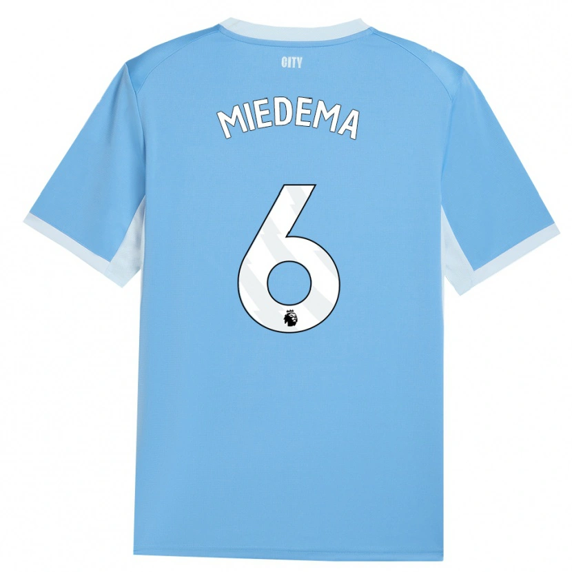 Danxen Dames Vivianne Miedema #6 Licht Hemelsblauw Wit Thuisshirt Thuistenue 2026/27 T-Shirt België