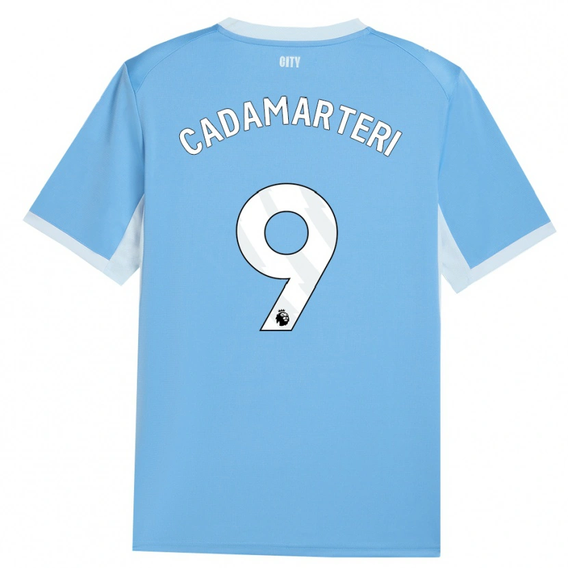 Danxen Dames Caelan Cadamarteri #9 Licht Hemelsblauw Wit Thuisshirt Thuistenue 2026/27 T-Shirt België