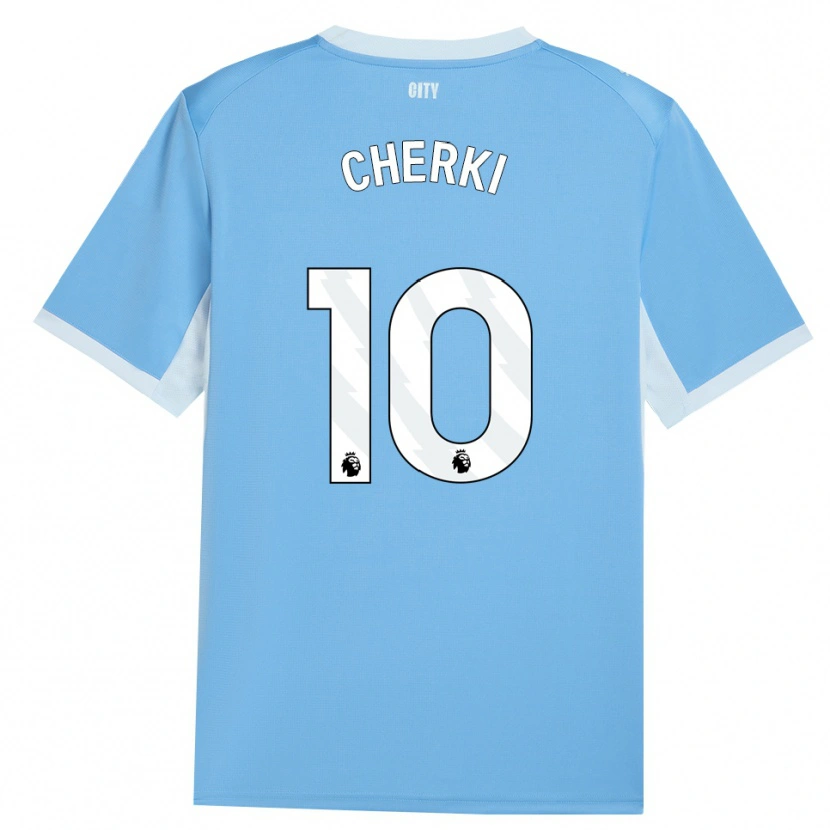 Danxen Dames Rayan Cherki #10 Licht Hemelsblauw Wit Thuisshirt Thuistenue 2026/27 T-Shirt België