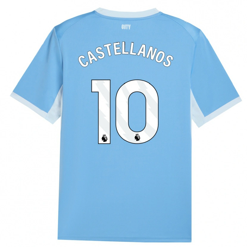 Danxen Dames Deyna Castellanos #10 Licht Hemelsblauw Wit Thuisshirt Thuistenue 2026/27 T-Shirt België