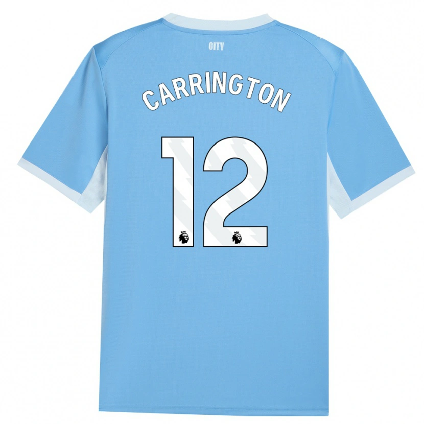 Danxen Dames Theo Carrington #12 Licht Hemelsblauw Wit Thuisshirt Thuistenue 2026/27 T-Shirt België