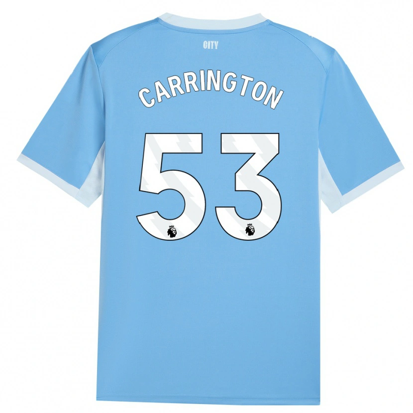 Danxen Dames Ezra Carrington #53 Licht Hemelsblauw Wit Thuisshirt Thuistenue 2026/27 T-Shirt België