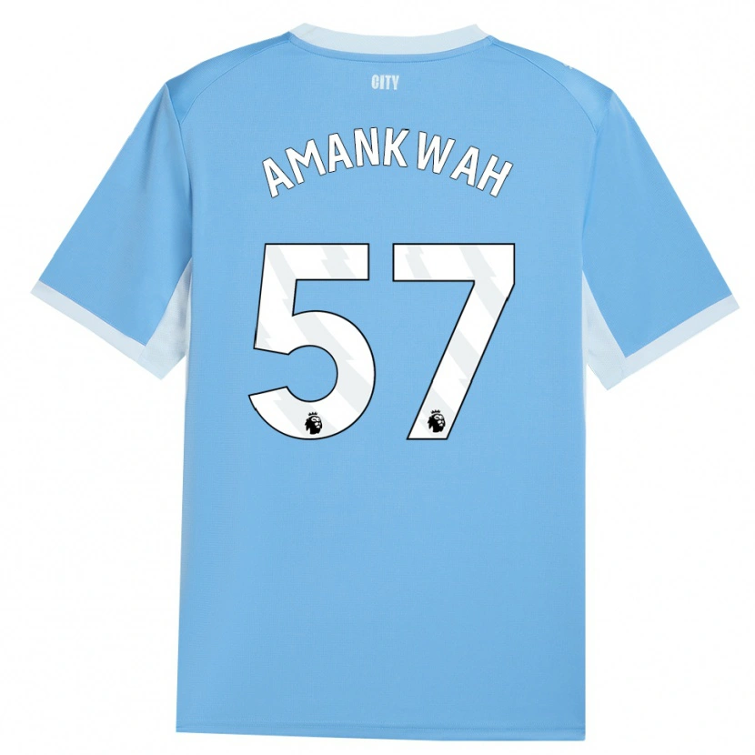 Danxen Dames Yeboah Amankwah #57 Licht Hemelsblauw Wit Thuisshirt Thuistenue 2026/27 T-Shirt België