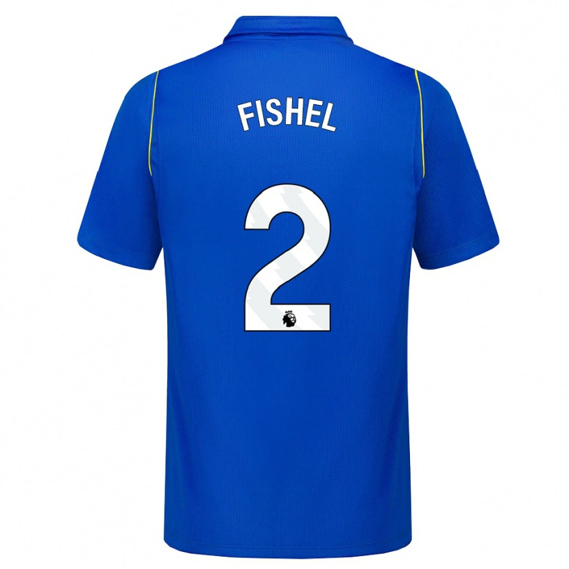 Danxen Dames Mia Fishel #2 Blauw Geel Thuisshirt Thuistenue 2026/27 T-Shirt België