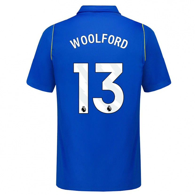 Danxen Dames Aaron Woolford #13 Blauw Geel Thuisshirt Thuistenue 2026/27 T-Shirt België