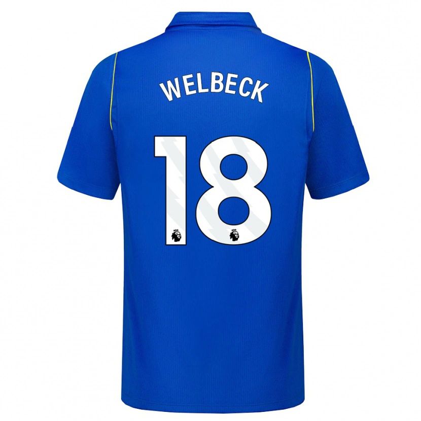 Danxen Dames Danny Welbeck #18 Blauw Geel Thuisshirt Thuistenue 2026/27 T-Shirt België