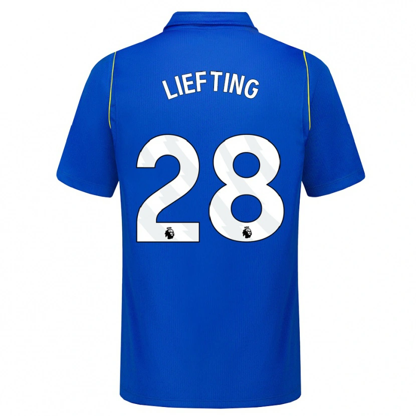 Danxen Dames Femke Liefting #28 Blauw Geel Thuisshirt Thuistenue 2026/27 T-Shirt België