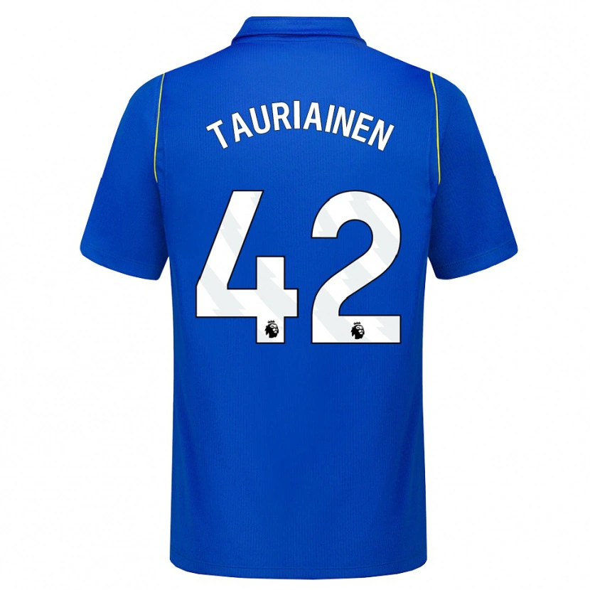 Danxen Dames Jimi Tauriainen #42 Blauw Geel Thuisshirt Thuistenue 2026/27 T-Shirt België