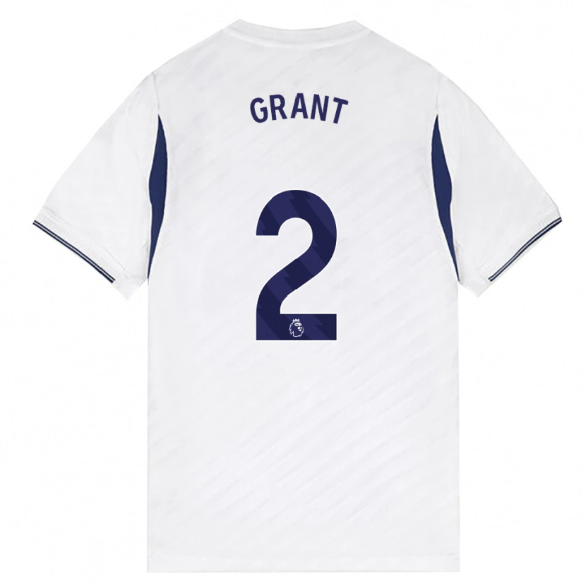Danxen Dames Charlotte Grant #2 Wit Rood Paars Thuisshirt Thuistenue 2026/27 T-Shirt België