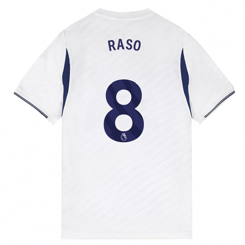 Danxen Dames Hayley Raso #8 Wit Rood Paars Thuisshirt Thuistenue 2026/27 T-Shirt België
