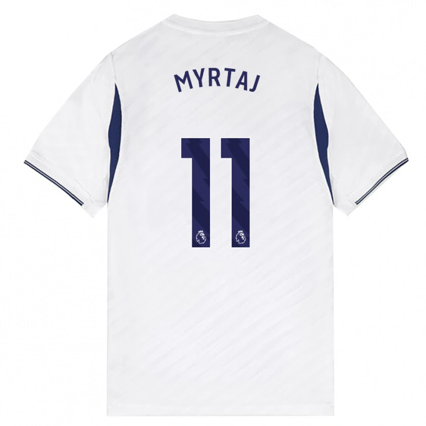 Danxen Dames Leon Myrtaj #11 Wit Rood Paars Thuisshirt Thuistenue 2026/27 T-Shirt België