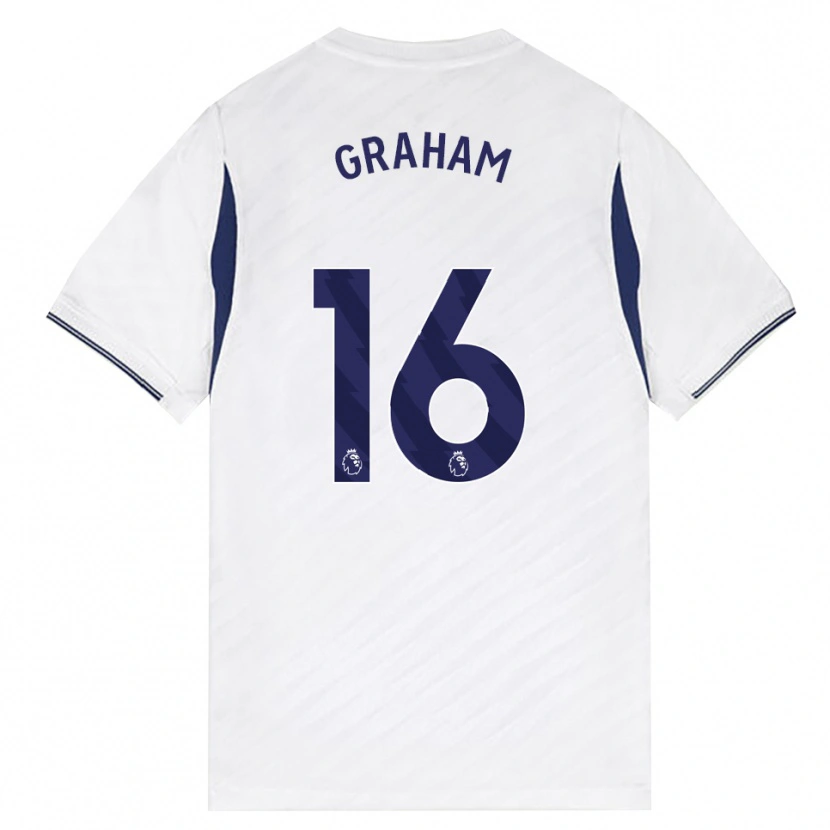 Danxen Dames Kit Graham #16 Wit Rood Paars Thuisshirt Thuistenue 2026/27 T-Shirt België