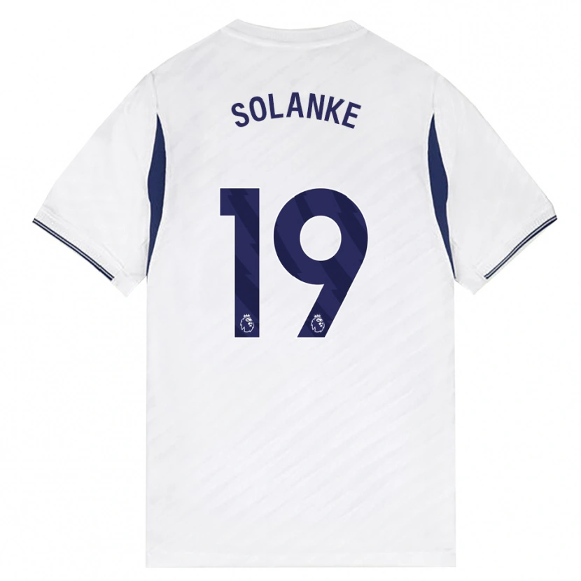Danxen Dames Dominic Solanke #19 Wit Rood Paars Thuisshirt Thuistenue 2026/27 T-Shirt België
