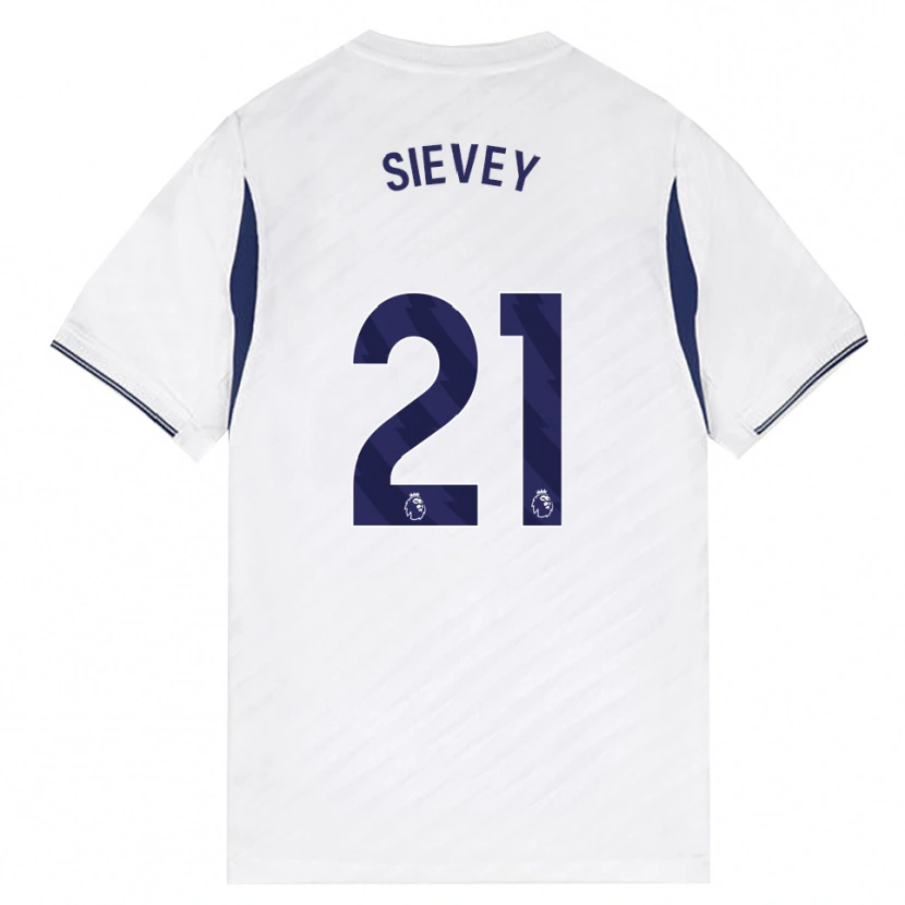Danxen Dames Max Sievey #21 Wit Rood Paars Thuisshirt Thuistenue 2026/27 T-Shirt België