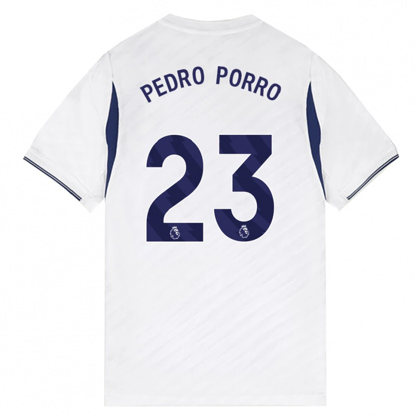 Danxen Dames Pedro Porro #23 Wit Rood Paars Thuisshirt Thuistenue 2026/27 T-Shirt België