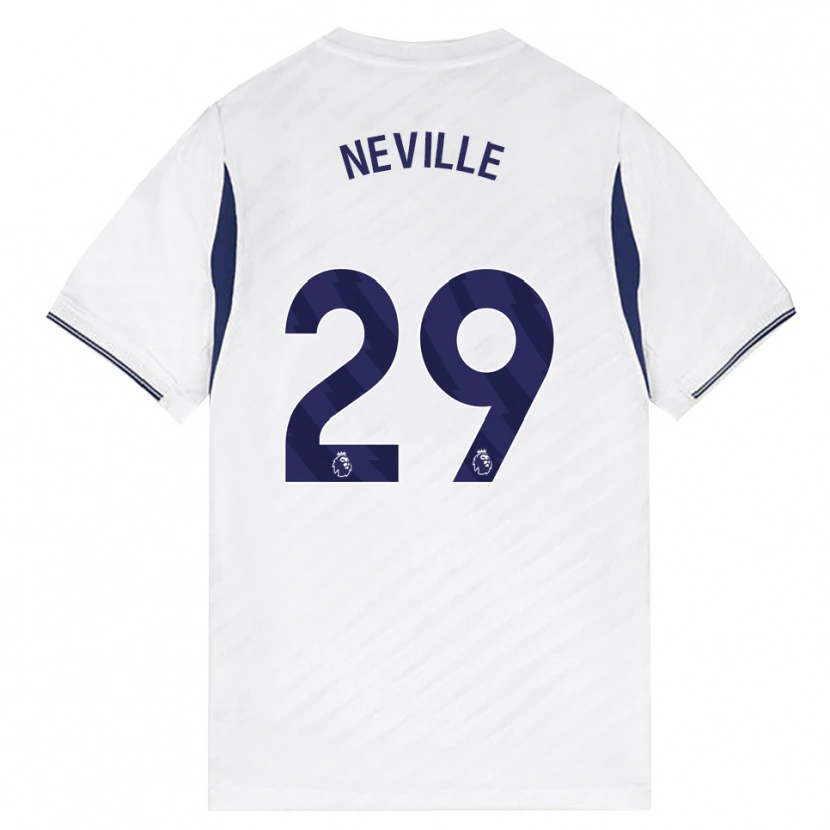 Danxen Dames Ashleigh Neville #29 Wit Rood Paars Thuisshirt Thuistenue 2026/27 T-Shirt België