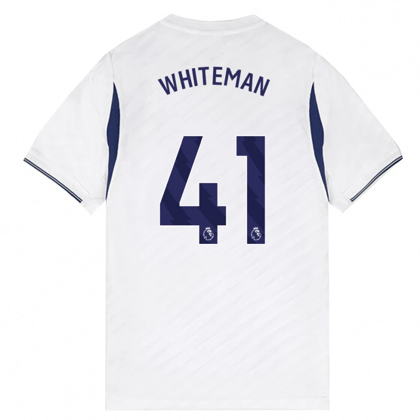 Danxen Dames Alfie Whiteman #41 Wit Rood Paars Thuisshirt Thuistenue 2026/27 T-Shirt België