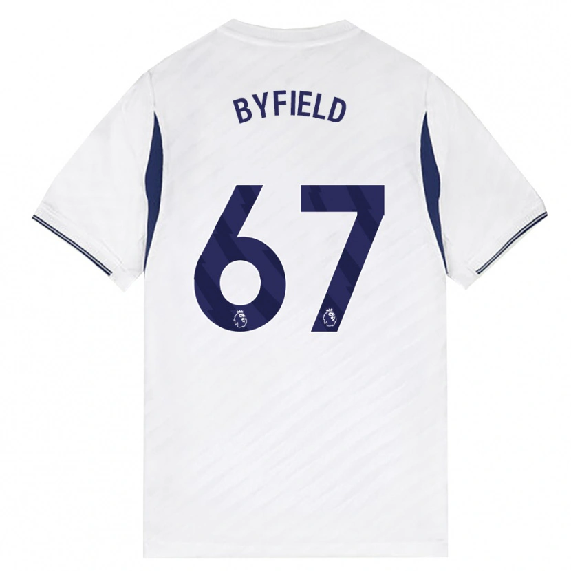 Danxen Dames Jun'ai Byfield #67 Wit Rood Paars Thuisshirt Thuistenue 2026/27 T-Shirt België