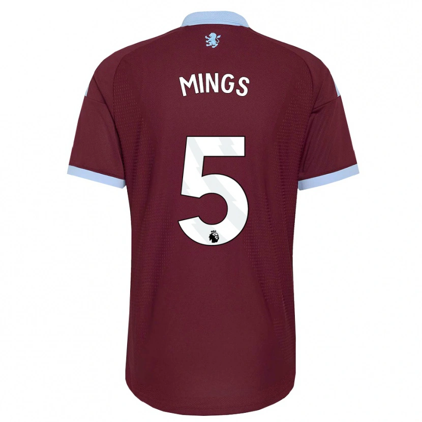 Danxen Dames Tyrone Mings #5 Korenbloemblauw Bordeaux Thuisshirt Thuistenue 2026/27 T-Shirt België