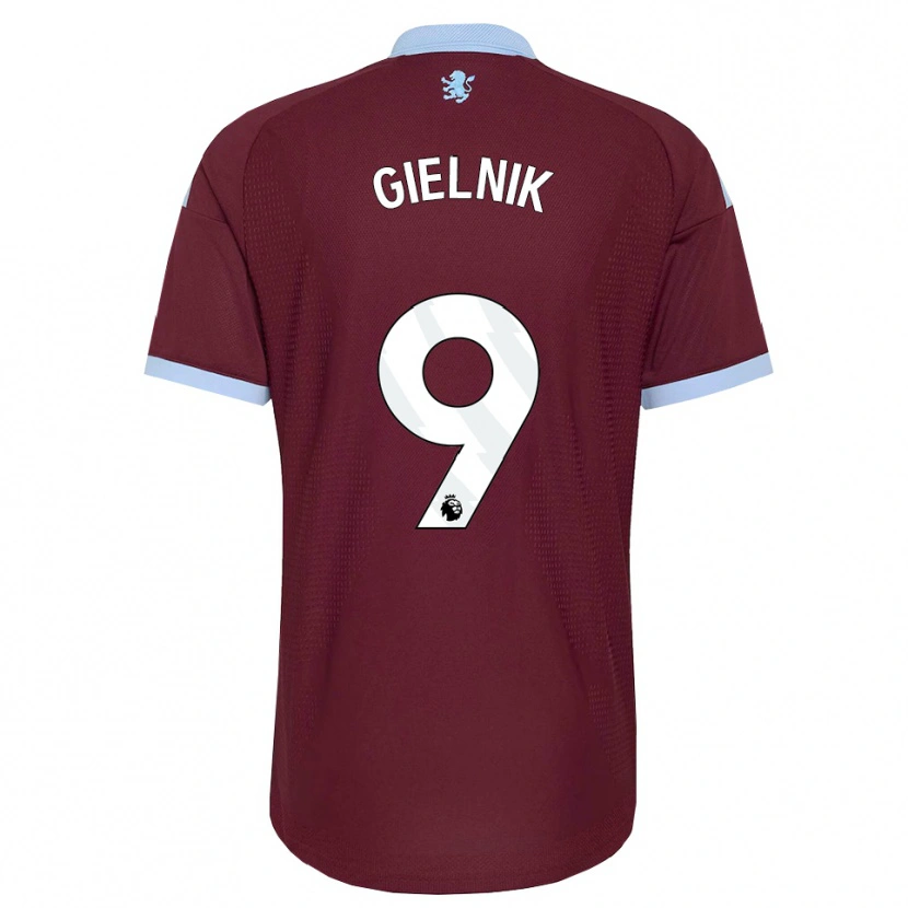 Danxen Dames Emily Gielnik #9 Korenbloemblauw Bordeaux Thuisshirt Thuistenue 2026/27 T-Shirt België