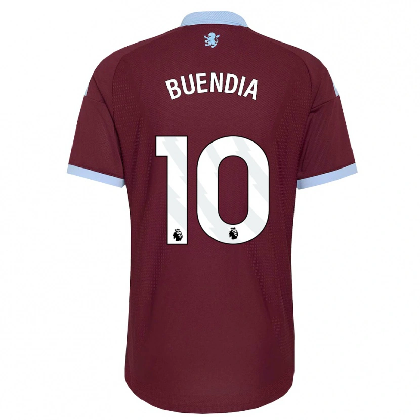 Danxen Dames Emiliano Buendía #10 Korenbloemblauw Bordeaux Thuisshirt Thuistenue 2026/27 T-Shirt België