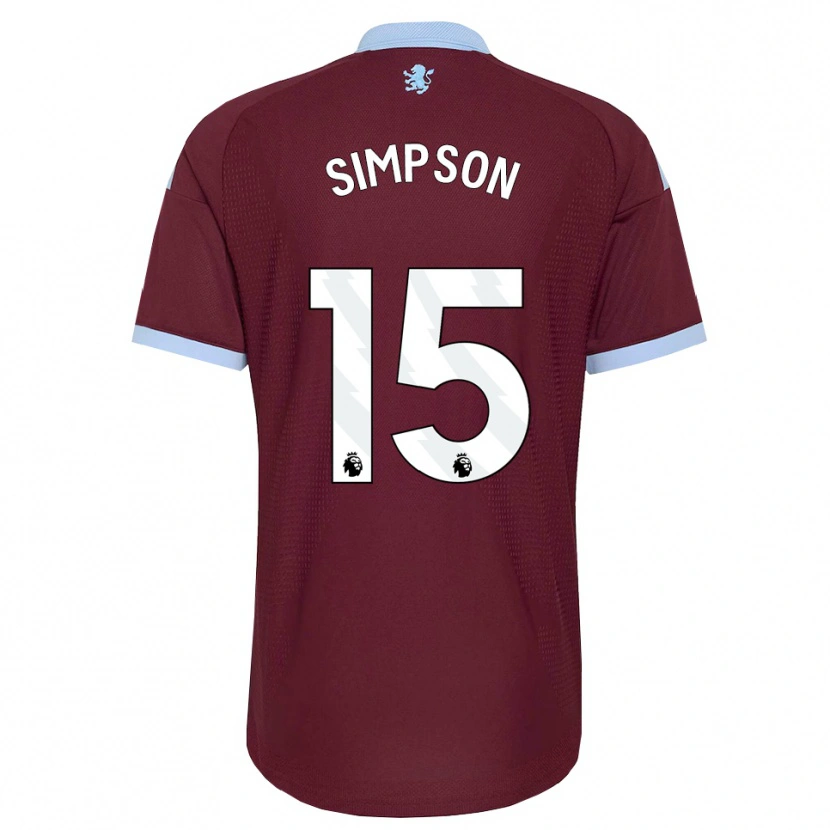 Danxen Dames Ewan Simpson #15 Korenbloemblauw Bordeaux Thuisshirt Thuistenue 2026/27 T-Shirt België