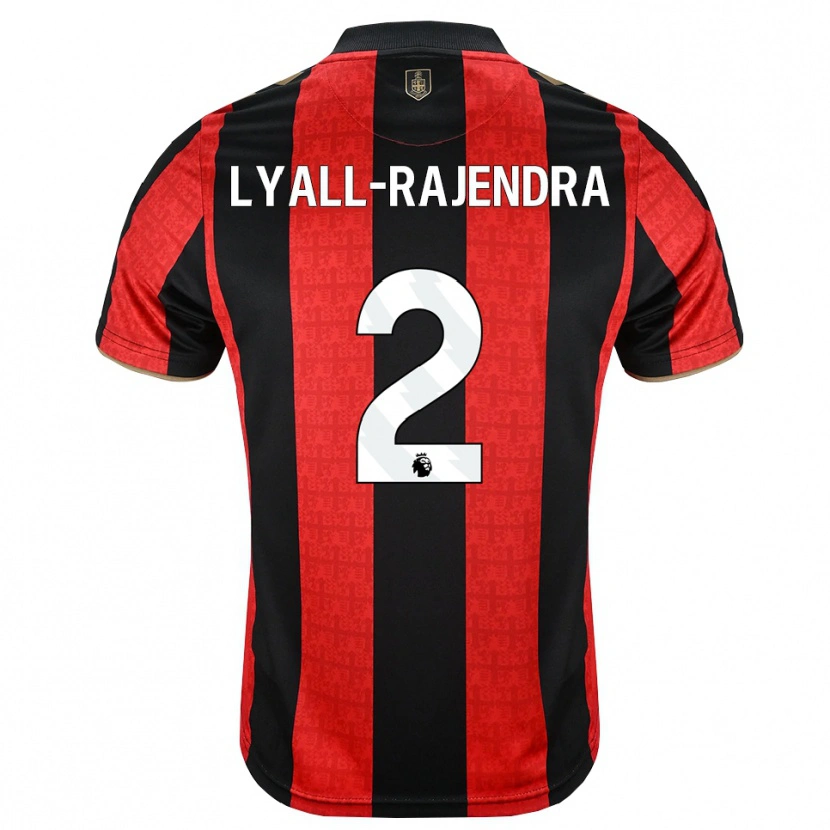 Danxen Dames Max Lyall-Rajendra #2 Goudgeel Rood Zwart Thuisshirt Thuistenue 2026/27 T-Shirt België