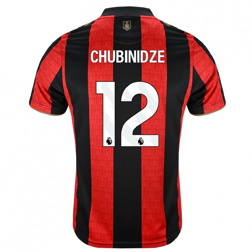 Danxen Dames George Chubinidze #12 Goudgeel Rood Zwart Thuisshirt Thuistenue 2026/27 T-Shirt België