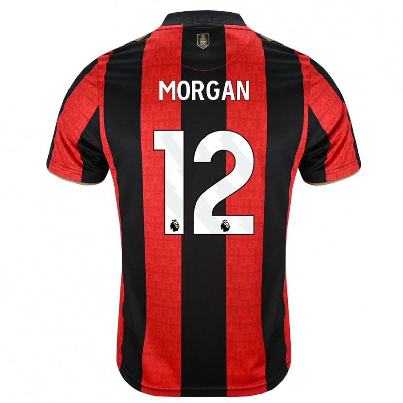 Danxen Dames Ollie Morgan #12 Goudgeel Rood Zwart Thuisshirt Thuistenue 2026/27 T-Shirt België