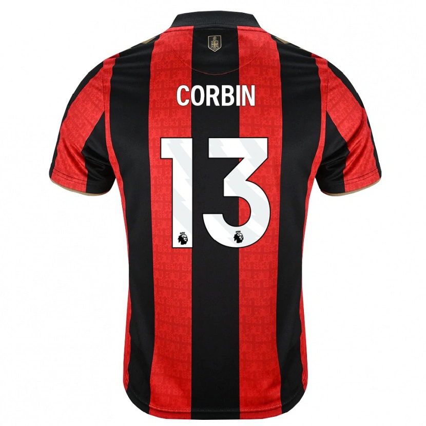 Danxen Dames Helen Corbin #13 Goudgeel Rood Zwart Thuisshirt Thuistenue 2026/27 T-Shirt België