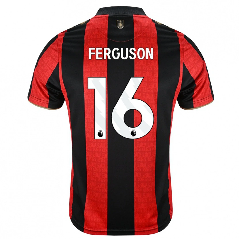 Danxen Dames Josh Ferguson #16 Goudgeel Rood Zwart Thuisshirt Thuistenue 2026/27 T-Shirt België
