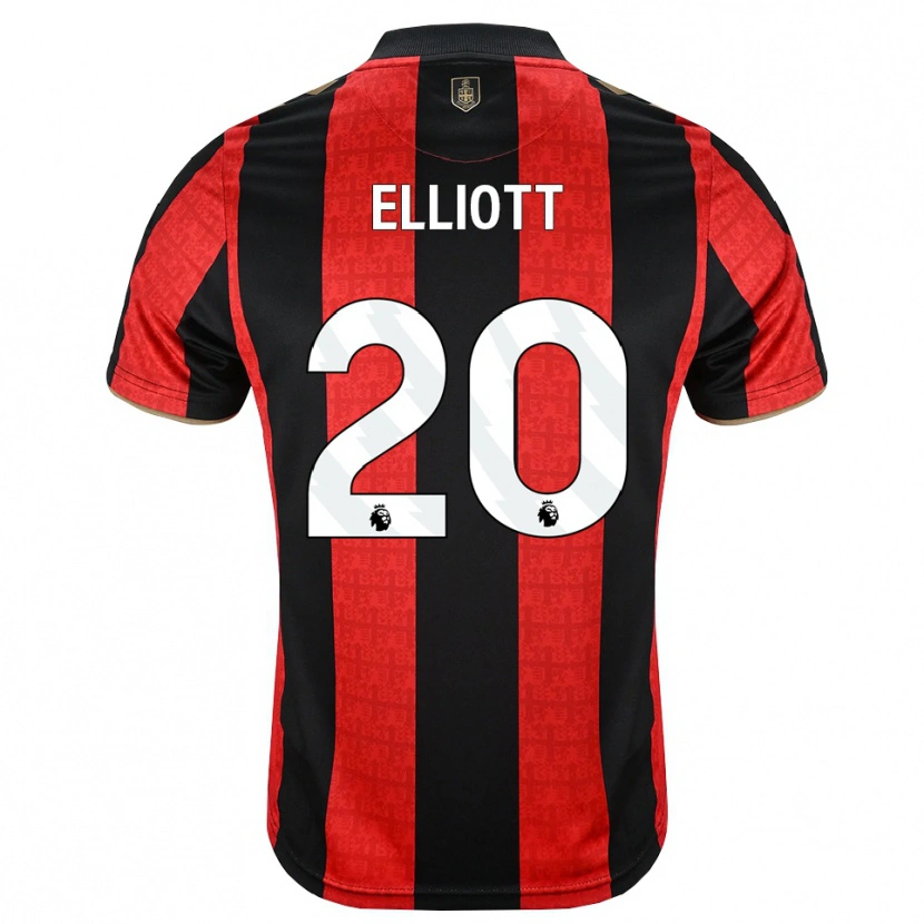 Danxen Dames Kaitlyn Elliott #20 Goudgeel Rood Zwart Thuisshirt Thuistenue 2026/27 T-Shirt België