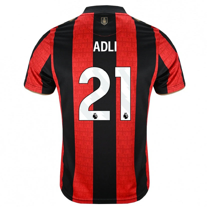 Danxen Dames Amine Adli #21 Goudgeel Rood Zwart Thuisshirt Thuistenue 2026/27 T-Shirt België