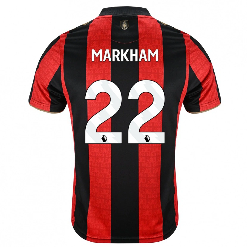 Danxen Dames Jenna Markham #22 Goudgeel Rood Zwart Thuisshirt Thuistenue 2026/27 T-Shirt België