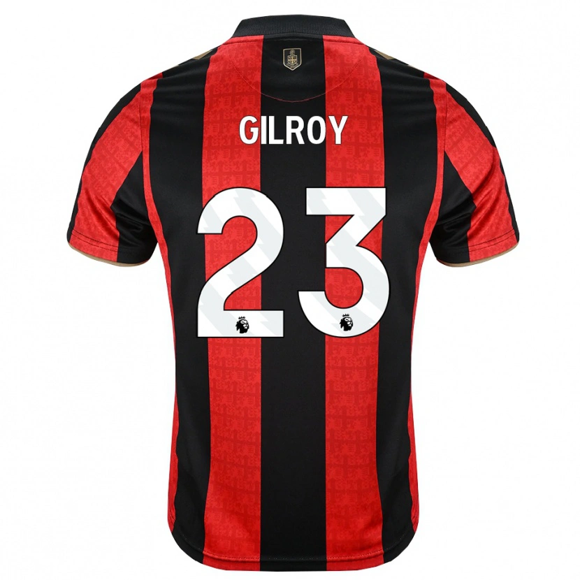 Danxen Dames Chloe Gilroy #23 Goudgeel Rood Zwart Thuisshirt Thuistenue 2026/27 T-Shirt België