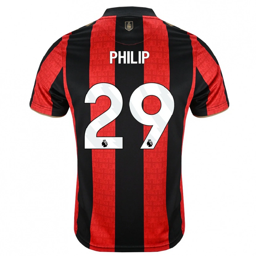 Danxen Dames Philip Billing #29 Goudgeel Rood Zwart Thuisshirt Thuistenue 2026/27 T-Shirt België