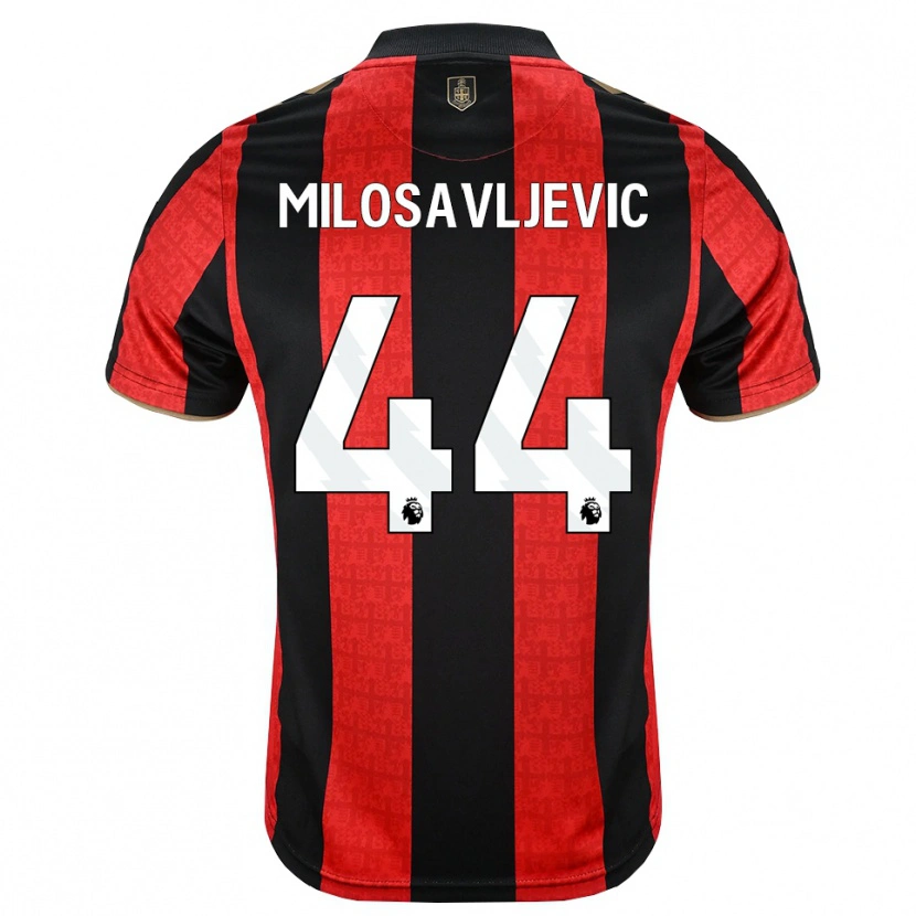 Danxen Dames Veljko Milosavljevic #44 Goudgeel Rood Zwart Thuisshirt Thuistenue 2026/27 T-Shirt België