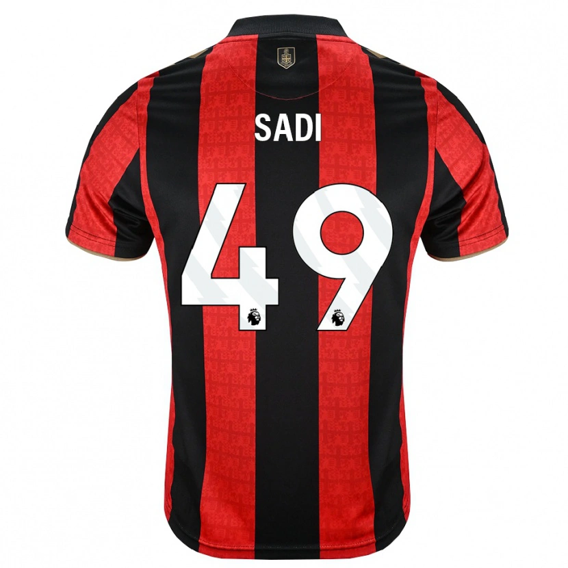 Danxen Dames Dominic Sadi #49 Goudgeel Rood Zwart Thuisshirt Thuistenue 2026/27 T-Shirt België