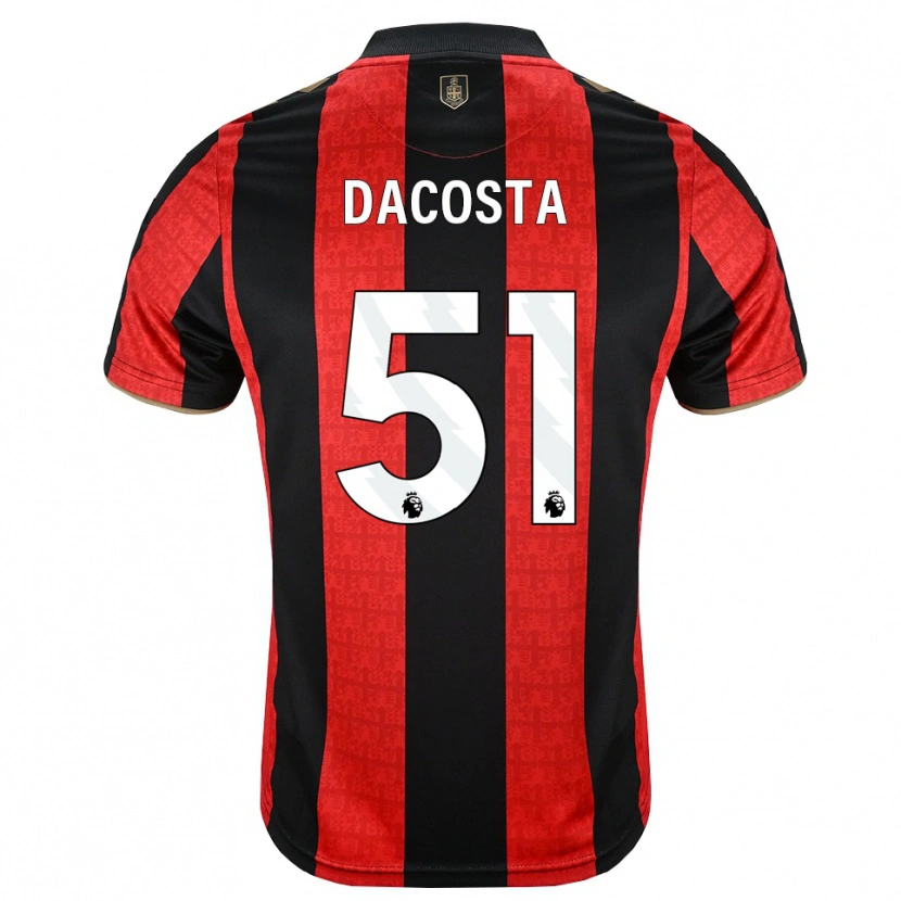 Danxen Dames Malcom Dacosta González #51 Goudgeel Rood Zwart Thuisshirt Thuistenue 2026/27 T-Shirt België