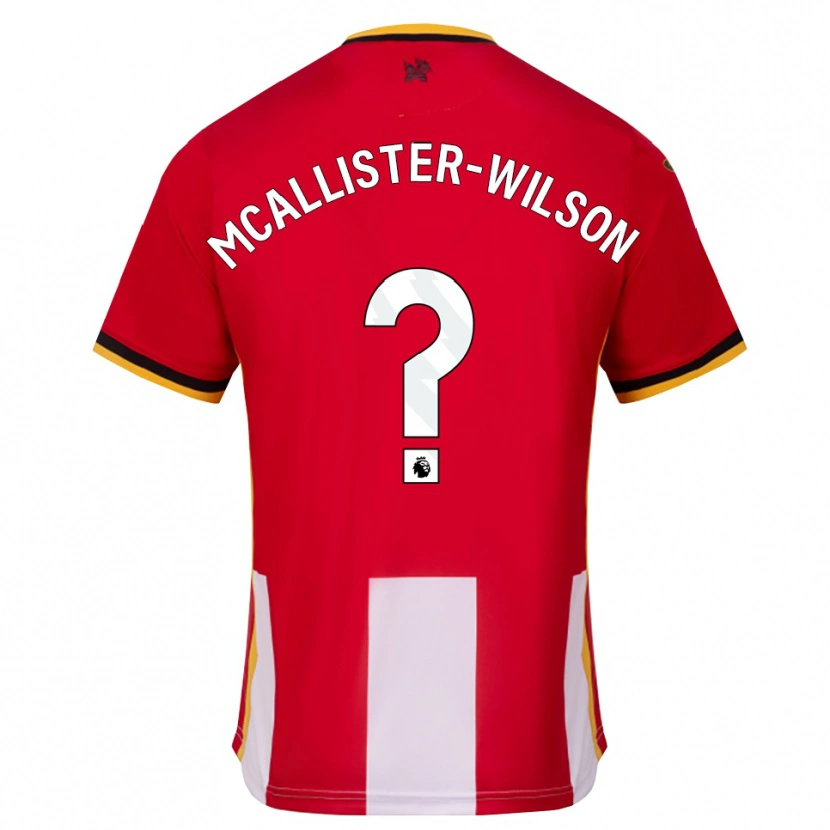 Danxen Dames Zack Mcallister-Wilson #0 Geel Zwart Rood Thuisshirt Thuistenue 2026/27 T-Shirt België