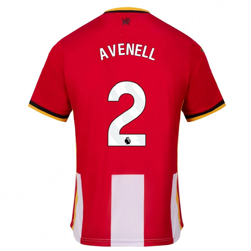 Danxen Dames Caelan Avenell #2 Geel Zwart Rood Thuisshirt Thuistenue 2026/27 T-Shirt België