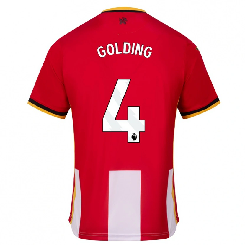 Danxen Dames Aidan Golding #4 Geel Zwart Rood Thuisshirt Thuistenue 2026/27 T-Shirt België