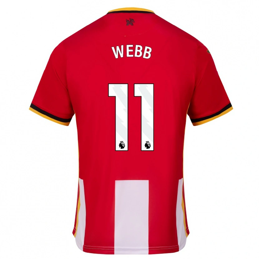 Danxen Dames Chloe Webb #11 Geel Zwart Rood Thuisshirt Thuistenue 2026/27 T-Shirt België
