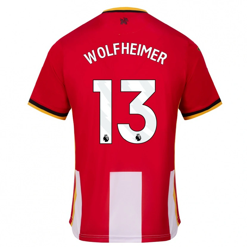 Danxen Dames Connor Wolfheimer #13 Geel Zwart Rood Thuisshirt Thuistenue 2026/27 T-Shirt België