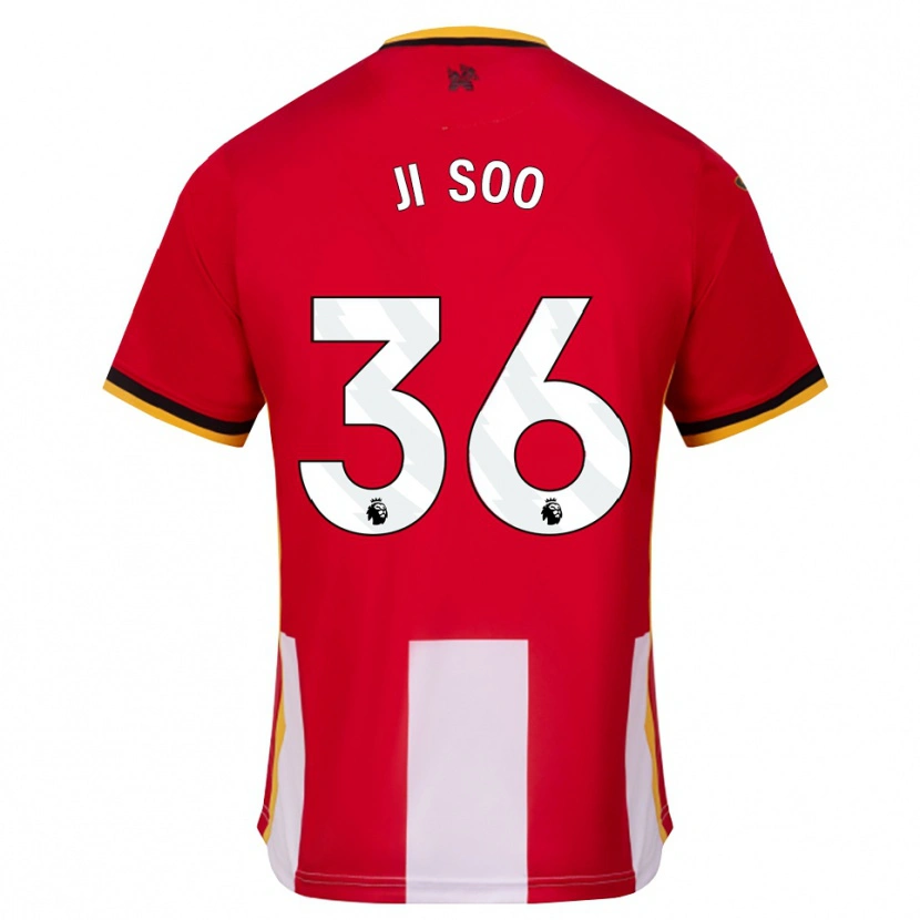 Danxen Dames Ji-Soo Kim #36 Geel Zwart Rood Thuisshirt Thuistenue 2026/27 T-Shirt België